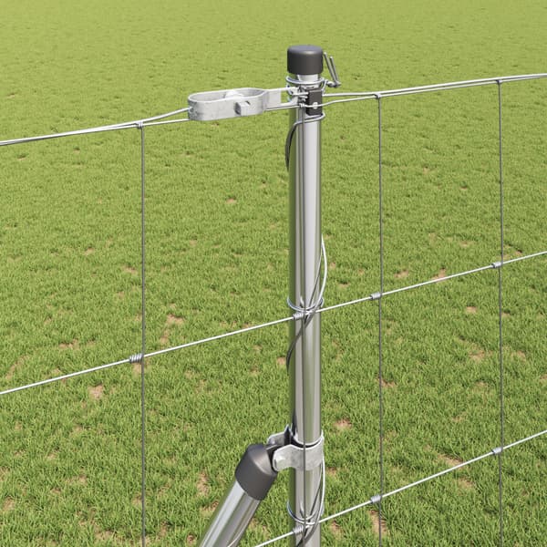 Stängselstolpe Galvaniserad 50 x 1,5 m Stål