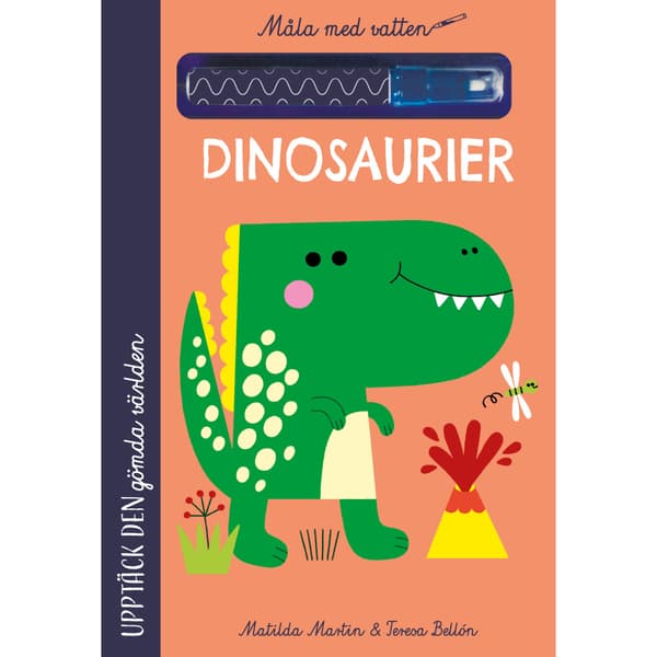 Måla med vatten. Dinosaurier (bok, spiral)