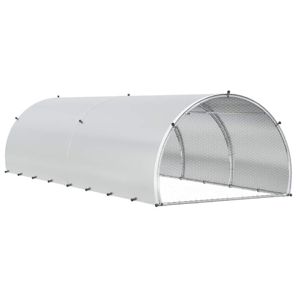 Hönsgård Silver 400 x 150 x 100 cm Galvaniserat stål