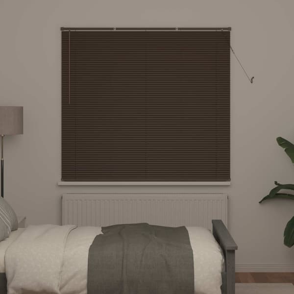 Persienn Mörkbrun 160 x 150 cm PVC