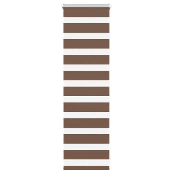 Rullgardin zebra brun 45x100 cm tyg bredd 40,9 cm polyester