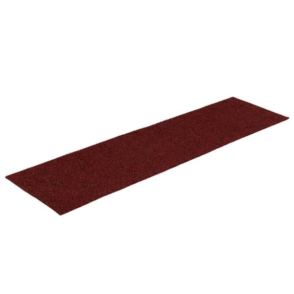 Trappmattor självhäftande 30 st 76x20 cm bordeauxröd rektangulär