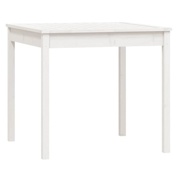 Caféset 3 delar vit massiv furu