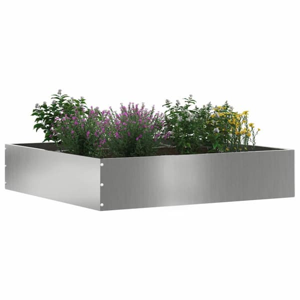Kant för gräsmatta Silver 60 x 60 x 13 cm Galvaniserat Stål