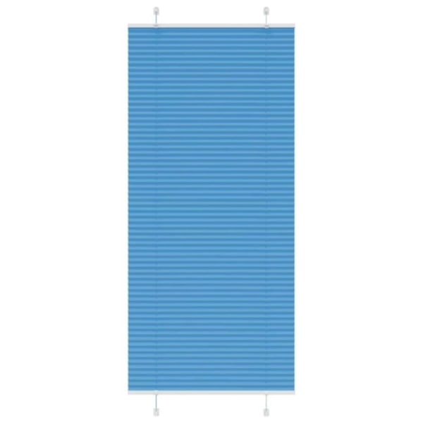 Plisserad persienn blå 100x200 cm tyg bredd 99,4 cm polyester