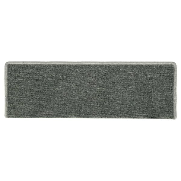 Trappmattor 15 st 65x21x4 cm mörkgröna rektangulära kanter