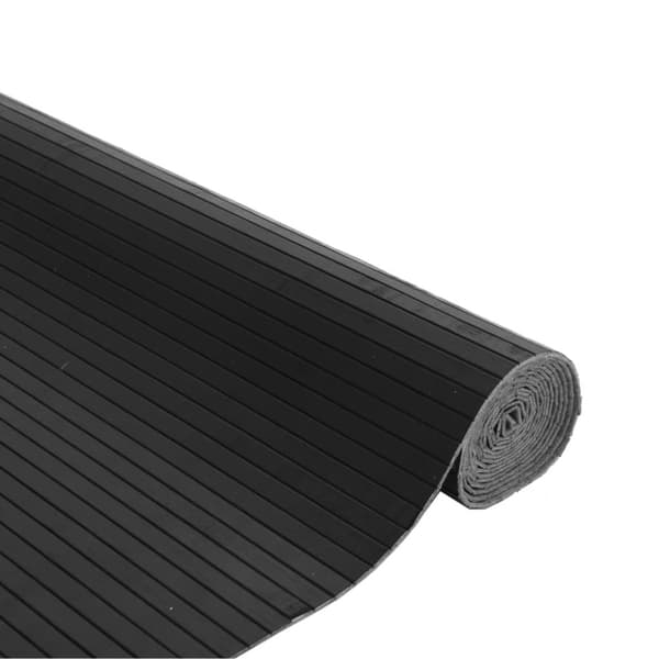 Matta rektangulär grå 80x400 cm bambu