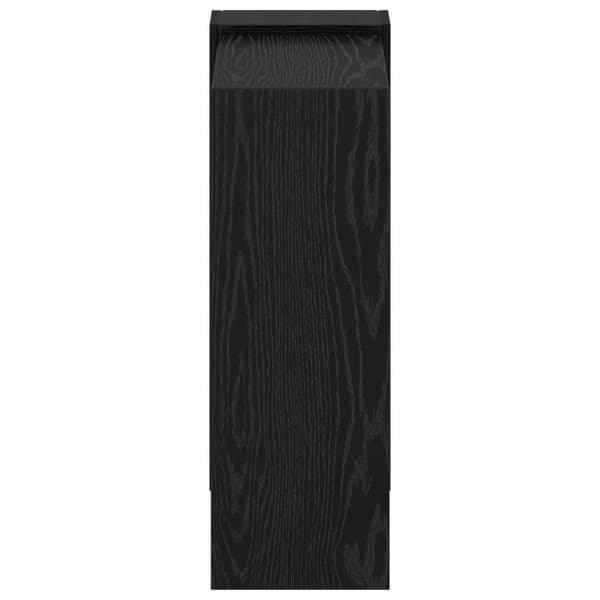 Hyllsystem Svart Ek 52 x 25 x 71,5 cm Konstruerat trä