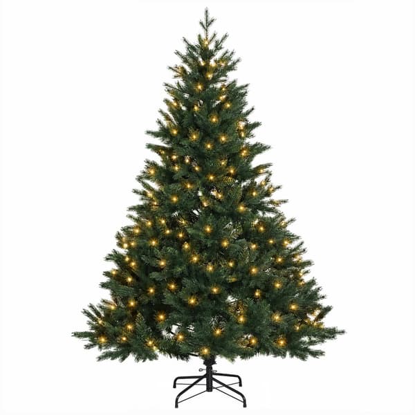Plast Hingad Julgran 150 cm 150 LED-lampor Varmvit