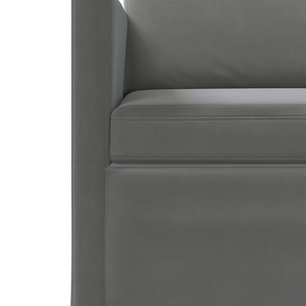 3-sitssoffa Mörkgrå 190 x 81 x 82 cm Sammet (V)