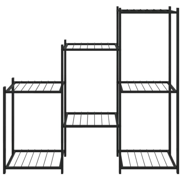 Växtställ 83x25x80 cm svart järn