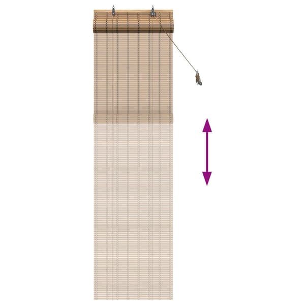 Rullgardin Natur 50 x 220 cm Bambu