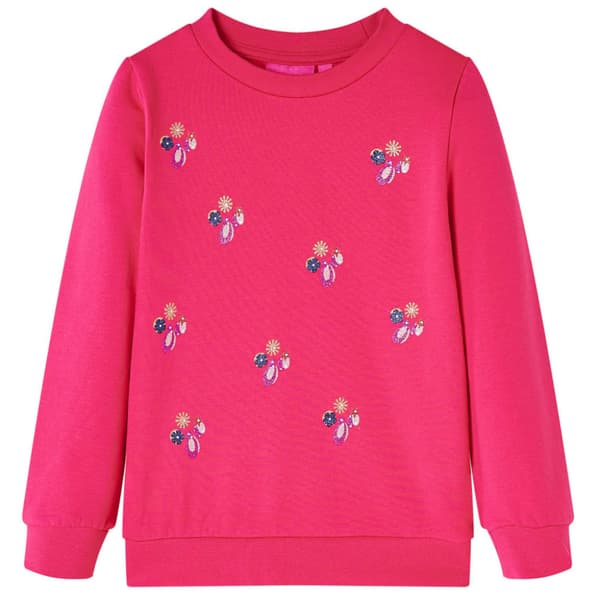 Tröja för barn stark rosa 128