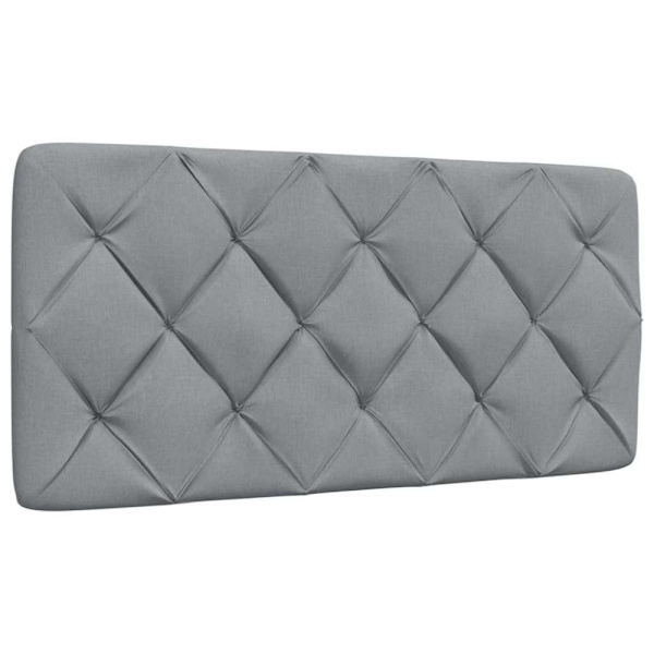 Headboard Cushion Light Grey 100 cm Fabric
