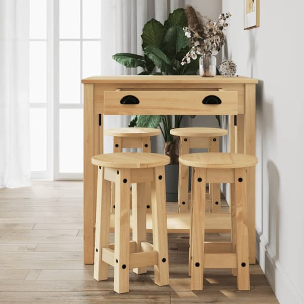 Barmöbler 5 delar massiv furu