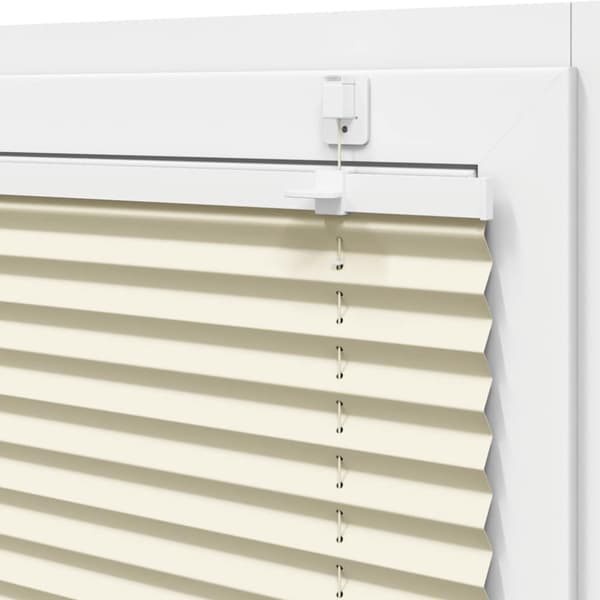 Plisserad persienn cremefärgad 50x150cm tyg bredd 49,4cm