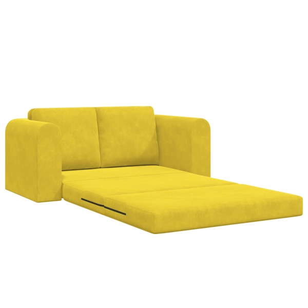 Soffsäng Gul 148 x 71 x 83 cm Sammet