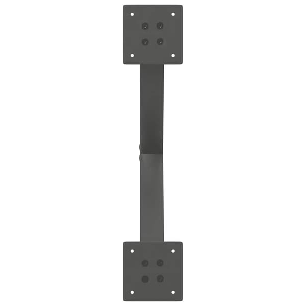 Matbordsben X-formade 2 st antracit 50x(72-73) cm stål
