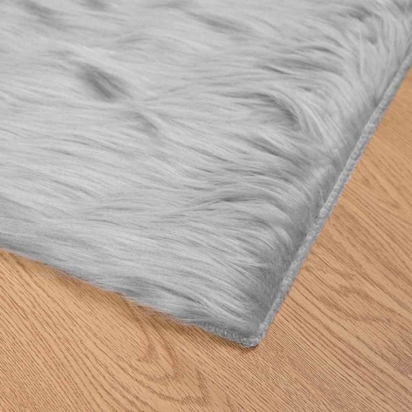 Fuskfäll matta TAFALLA Grå 160 x 230 cm Polyester