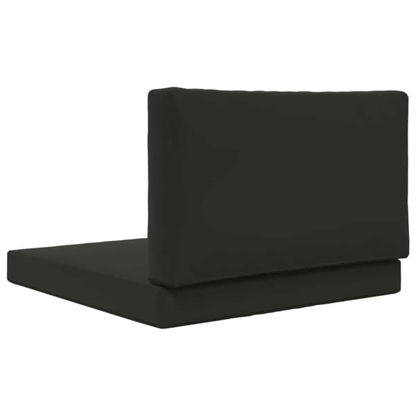 Utomhus Soffa Kudde 2 pcs Svart Polyester