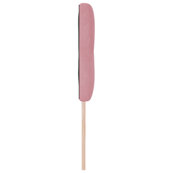LED huvuddyna med LED-ljusslingor Rosa 144 cm Sammet