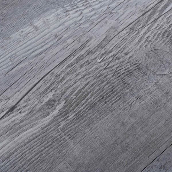 Golvplankor 18 pcs Grå 2,51 m² PVC
