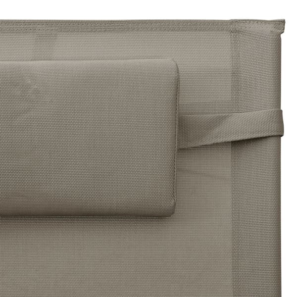Solsäng textilen taupe och grå