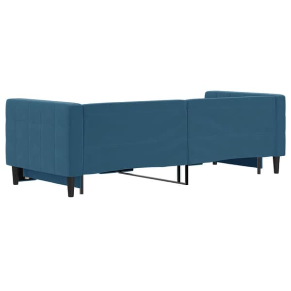 Dagbädd utdragbar blå 80x200 cm sammet