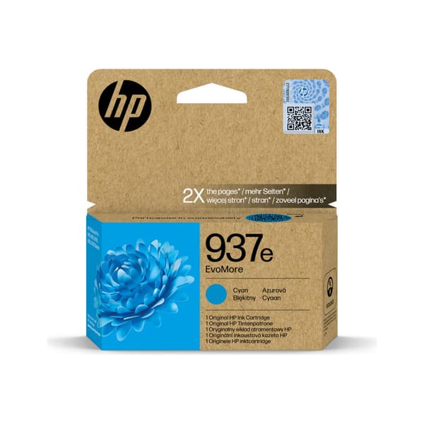 HP 937e EvoMore - cyan - original - bläckpatron