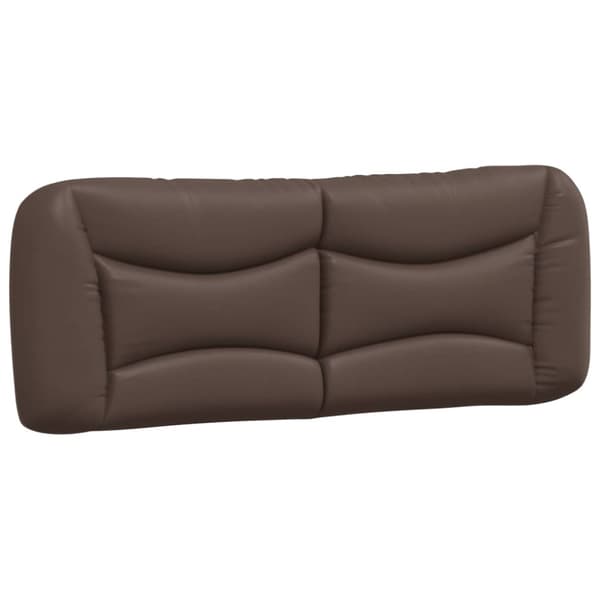 Bed Frame with LED without Mattress "Hvar" Brown 140x190 cm