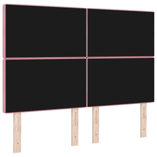 Huvudgavel Rosa 144 cm Sammet