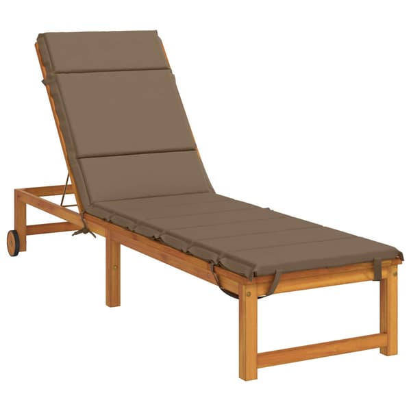 Solstol Kudde GEMERT 100% Polyester Taupe 200 x 60 x 3 cm