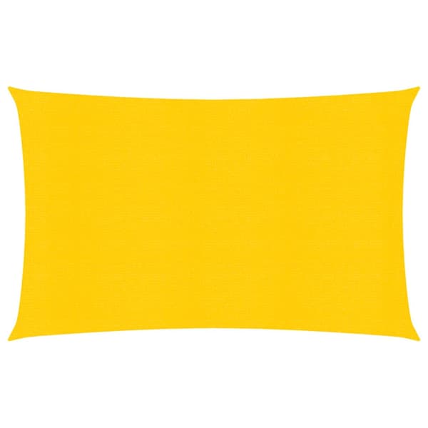 Solsegel 160 g/m² rektangulär gul 6x8 m HDPE