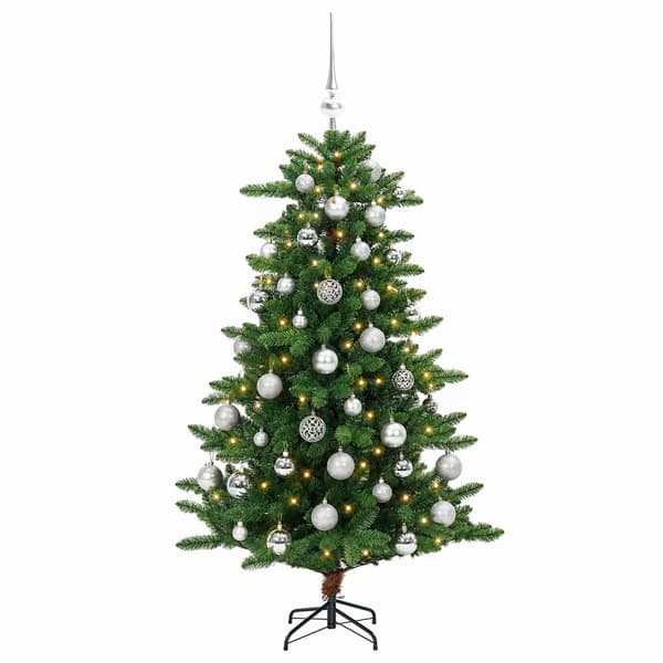 Artificial Christmas Tree with Bauble 120 cm 150 LED-lampor
