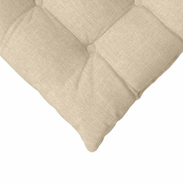 Sittkuddar 4 pcs Kräm 40 x 40 x 6 cm tyg