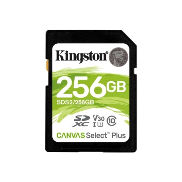 Kingston Canvas Select Plus - flash-minneskort - 256 GB - SDXC UHS-I