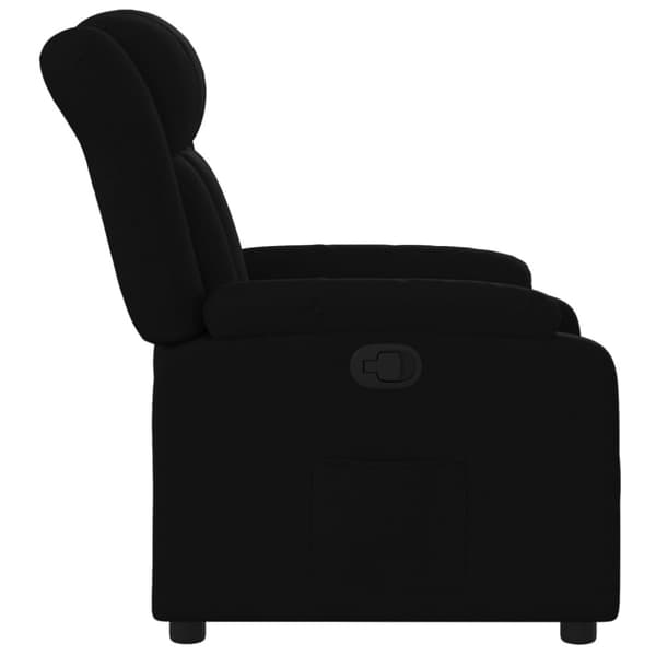 Reclinerfåtölj svart tyg