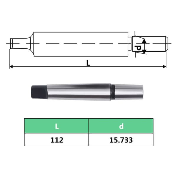 Snabbchuck MT2-B16 med 13 mm spännvidd