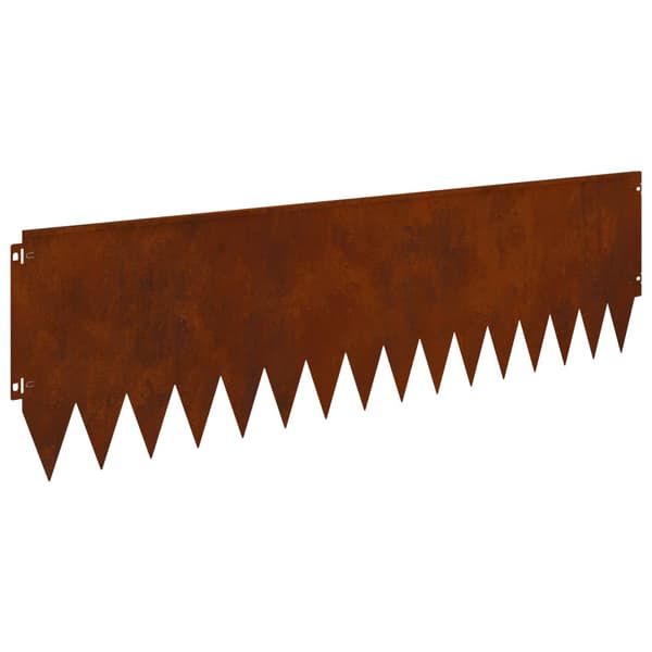 Kant för gräsmatta 20 pcs 103 x 30 cm Stål Rostig
