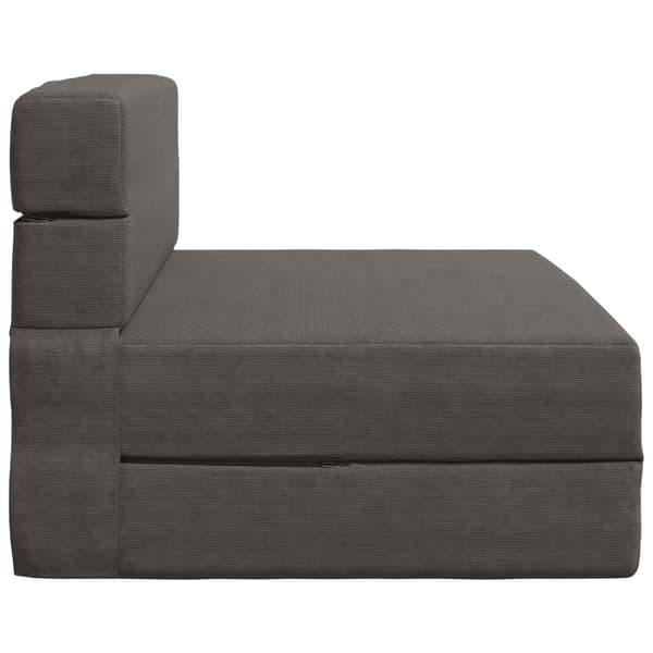 Fällbar Soffbedmadras Mörkgrå 100 x 80 x 60 cm Tyg