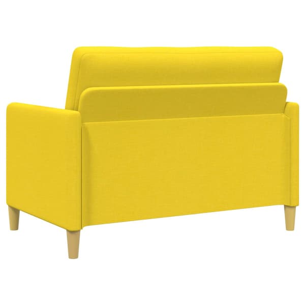 Soffgrupp med förvaring 2 pcs Ljusgul Polyester
