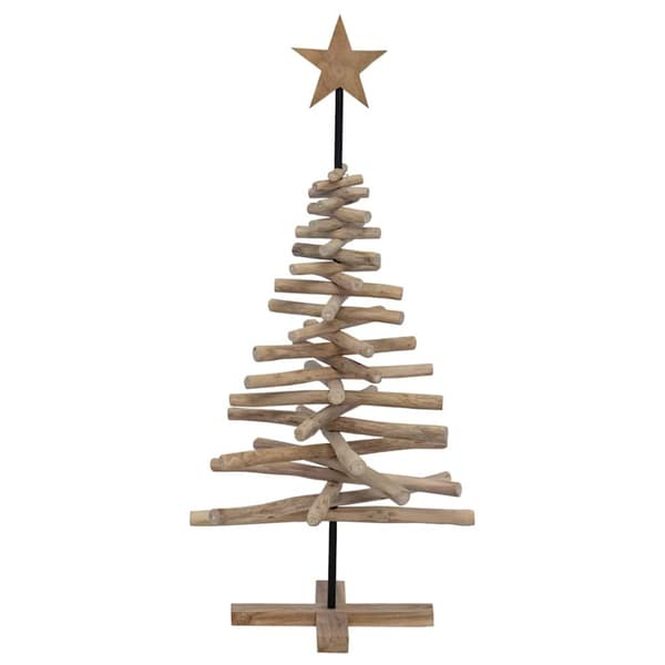 Julgran Brun 120 cm Massivt teakträ