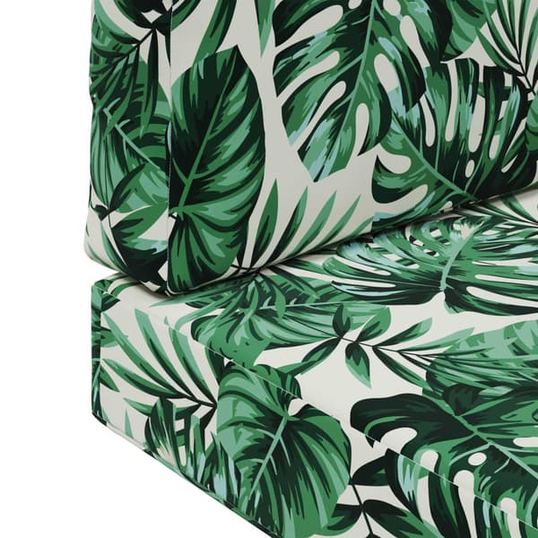 Utomhus Soffa Kudde 2 pcs Bladmönster Polyester