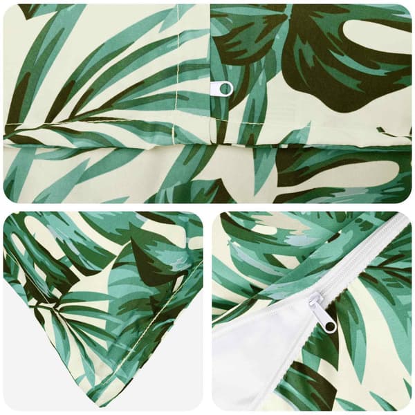 Kuddöverdrag 6 st HOUTEN Bladmönster 60 x 60 cm Polyester