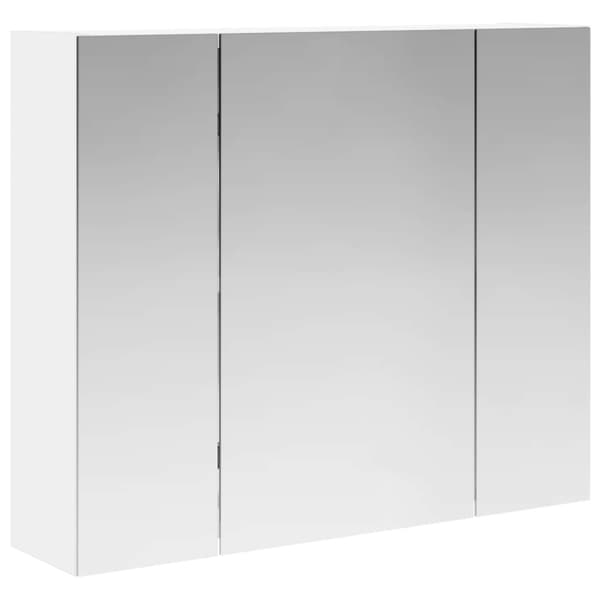 Badrumsspegelskåp Vit 60 x 14,5 x 50 cm Konstruerat trä
