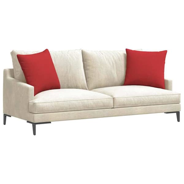 Sofakuddar 2 pcs Röd 50 x 50 cm tyg