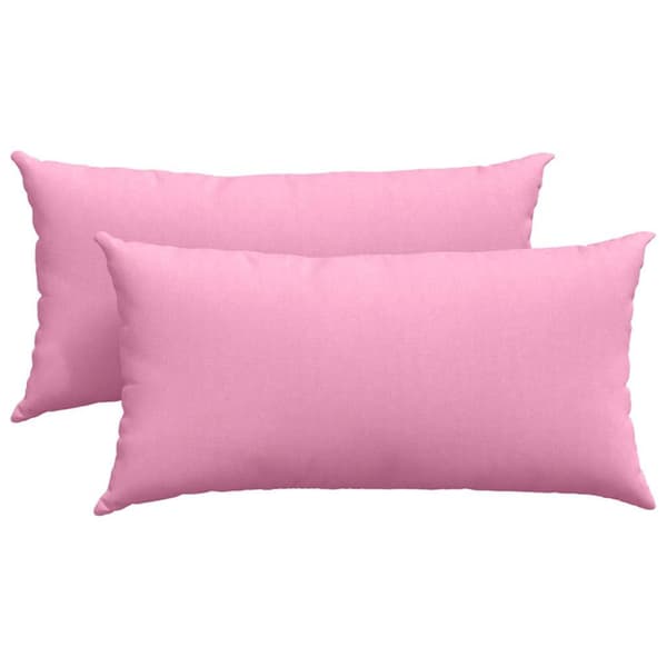 Sofakuddar 2 pcs Rosa 80 x 40 cm tyg