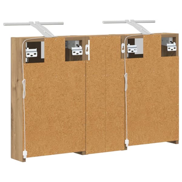 Badrumsskåpsset 3 st 80 x 10,5 x 50 cm Konstruerat trä