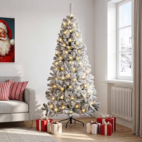 Plast Hingad Julgran 240 cm 300 LED-lampor Varmvit