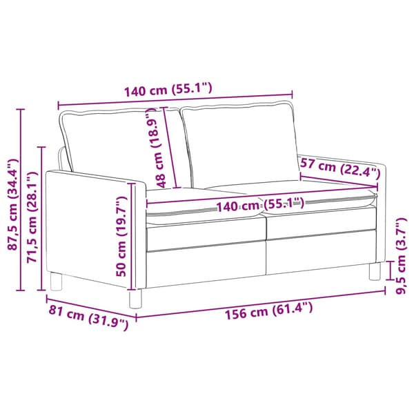 Soffset 2 pcs Gul Sammet